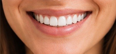 Close-up of a bright, natural smile